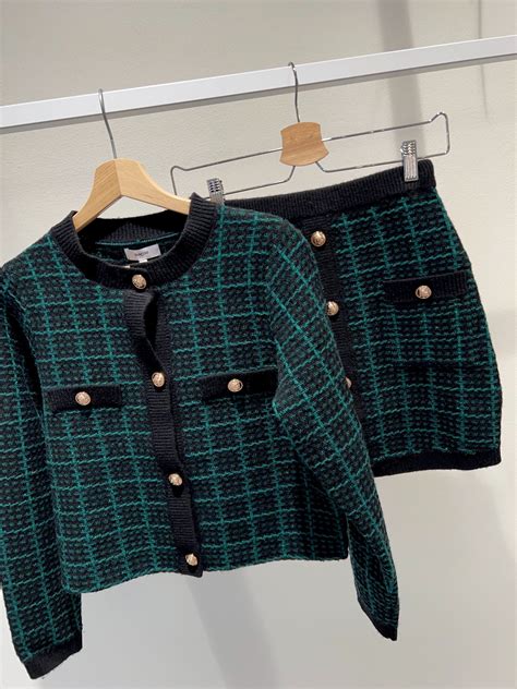 giacca in maglia stile chanel